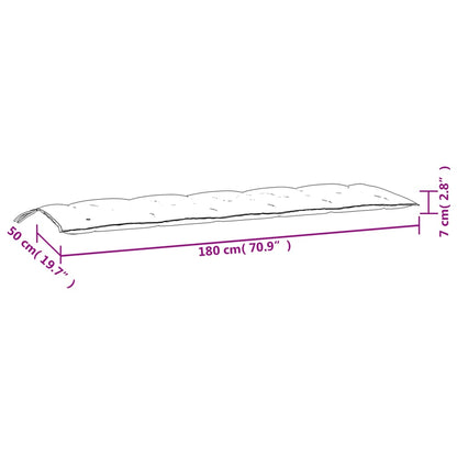 Gartenbank-Auflage Weinrot 180x50x7 cm Oxford-Gewebe