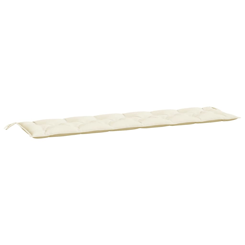 Gartenbank-Auflage Creme 200x50x7 cm Oxford-Gewebe