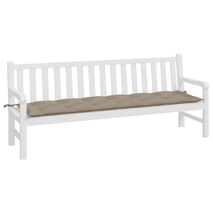 Gartenbank-Auflage Taupe 200x50x7 cm Oxford-Gewebe