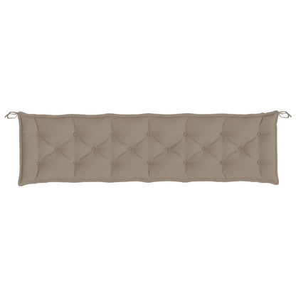 Gartenbank-Auflage Taupe 200x50x7 cm Oxford-Gewebe