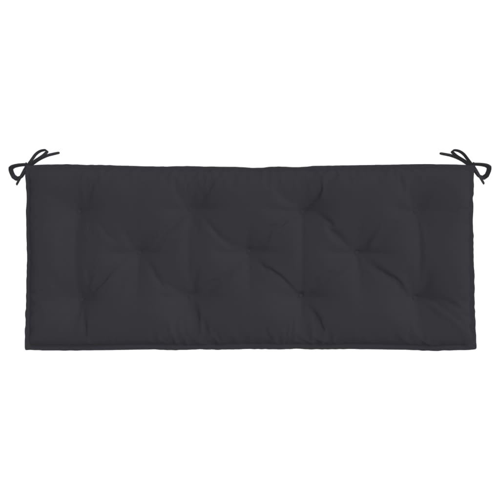 Gartenbank-Auflagen 2 Stk. Schwarz 120x50x7 cm Oxford-Gewebe