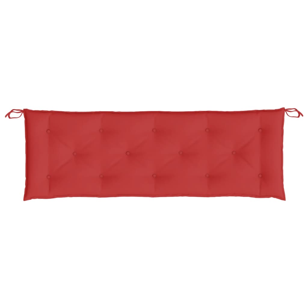 Gartenbank-Auflagen 2 Stk. Rot 150x50x7 cm Oxford-Gewebe