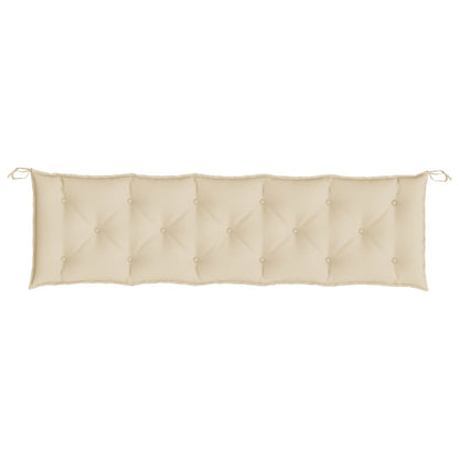 Gartenbank-Auflagen 2 Stk. Beige 180x50x7 cm Oxford-Gewebe