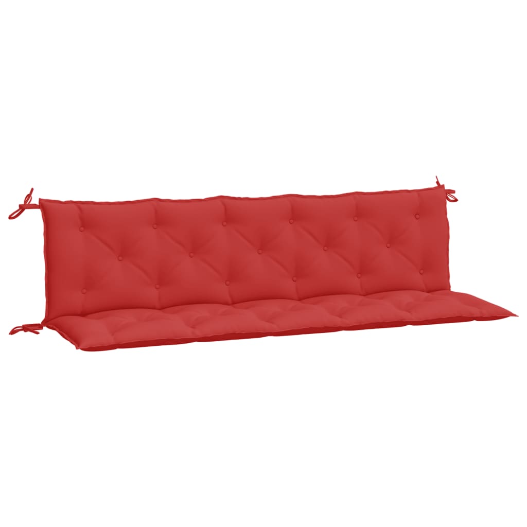 Gartenbank-Auflagen 2 Stk. Rot 180x50x7 cm Oxford-Gewebe