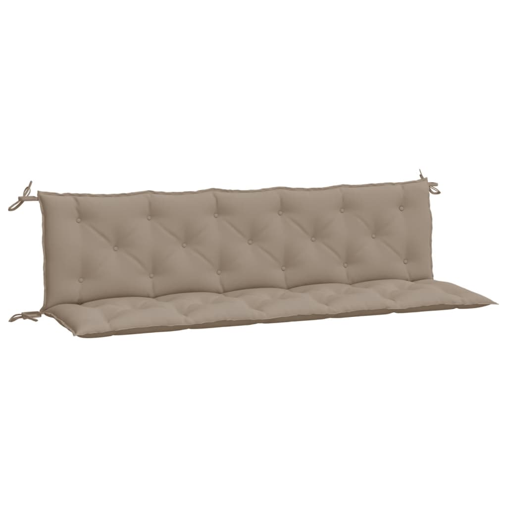 Gartenbank-Auflagen 2 Stk. Taupe 180x50x7 cm Oxford-Gewebe