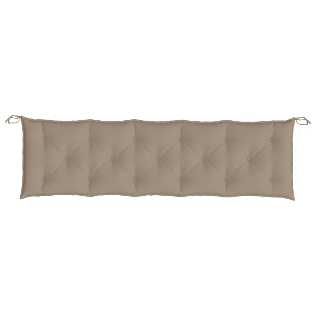 Gartenbank-Auflagen 2 Stk. Taupe 180x50x7 cm Oxford-Gewebe