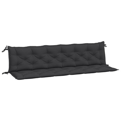 Gartenbank-Auflagen 2 Stk. Schwarz 200x50x7 cm Oxford-Gewebe