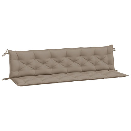 Gartenbank-Auflagen 2 Stk. Taupe 200x50x7 cm Oxford-Gewebe