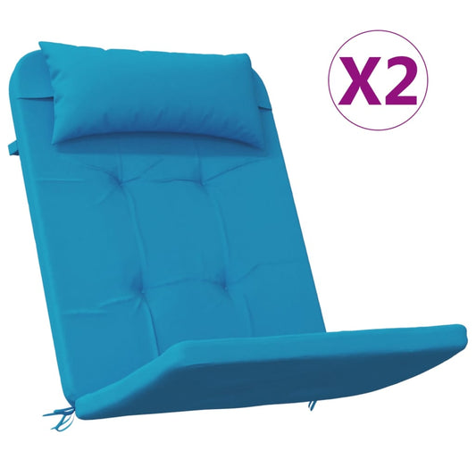 Adirondack-Auflagen 2 Stk. Hellblau Oxford-Gewebe