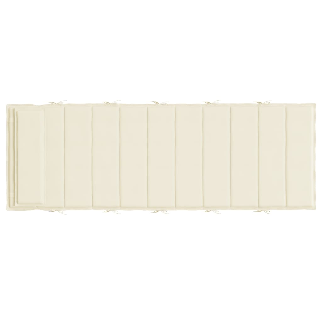 Sonnenliegen-Auflage Creme 180x60x3 cm Oxford-Gewebe