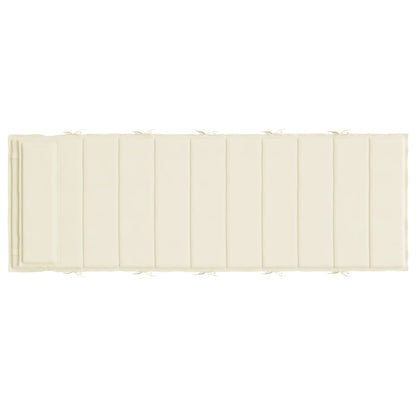 Sonnenliegen-Auflage Creme 180x60x3 cm Oxford-Gewebe