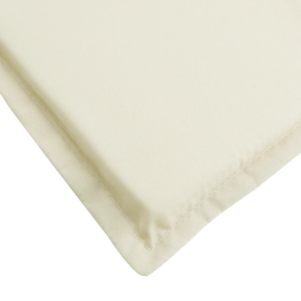 Sonnenliegen-Auflage Creme 180x60x3 cm Oxford-Gewebe