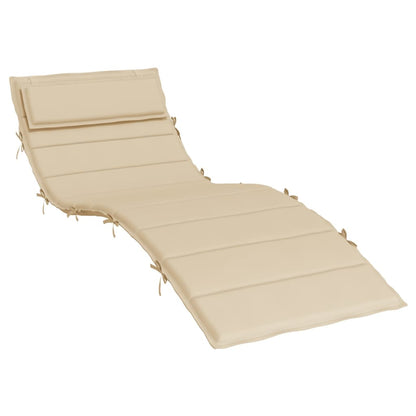 Sonnenliegen-Auflage Beige 180x60x3 cm Oxford-Gewebe