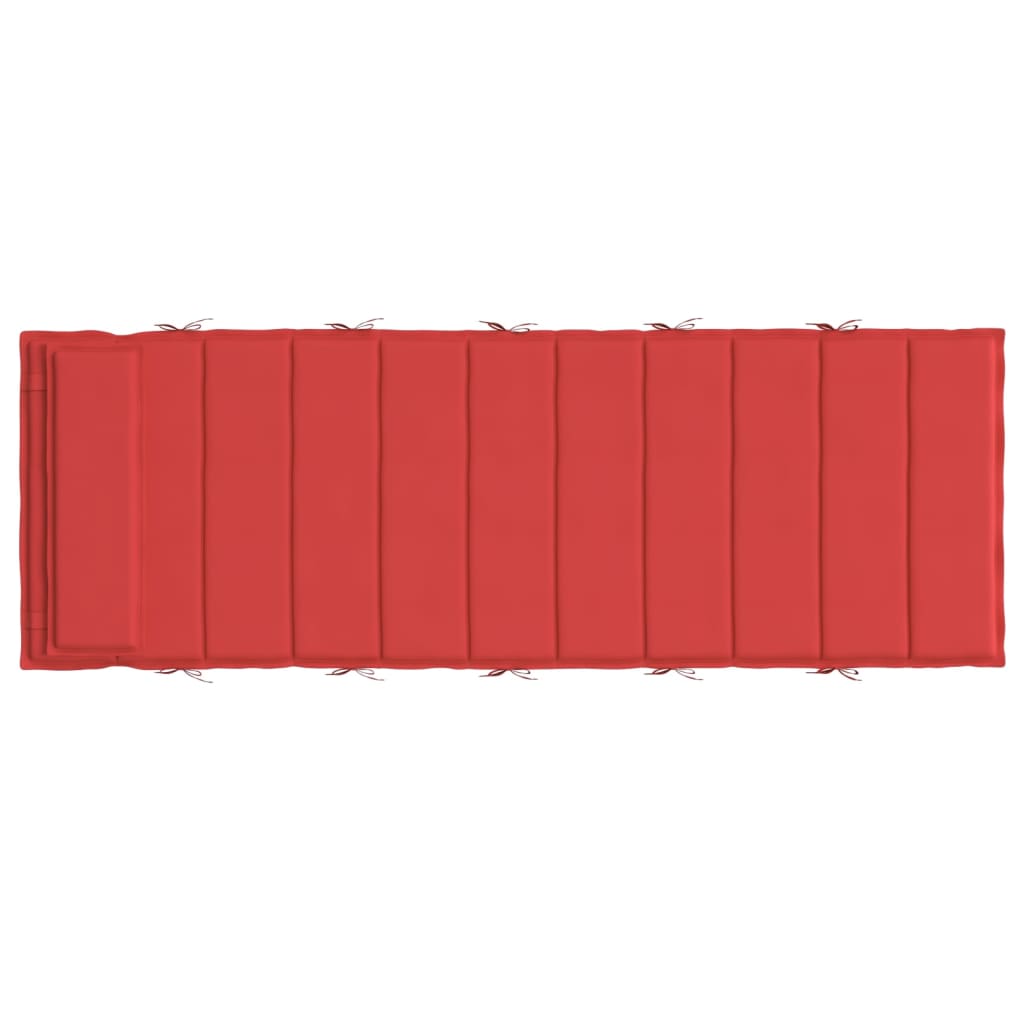 Sonnenliegen-Auflage Rot 180x60x3 cm Oxford-Gewebe