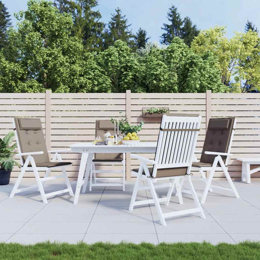 Hochlehner-Auflagen 4 Stk. Taupe Oxford-Gewebe