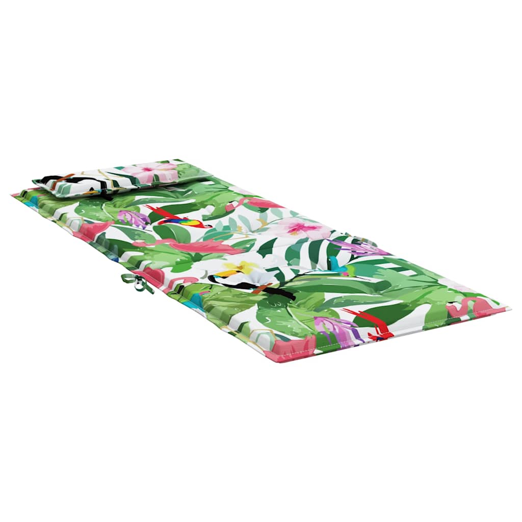 Cuscini per sedia con schienale alto, set da 4, tessuto Oxford multicolore