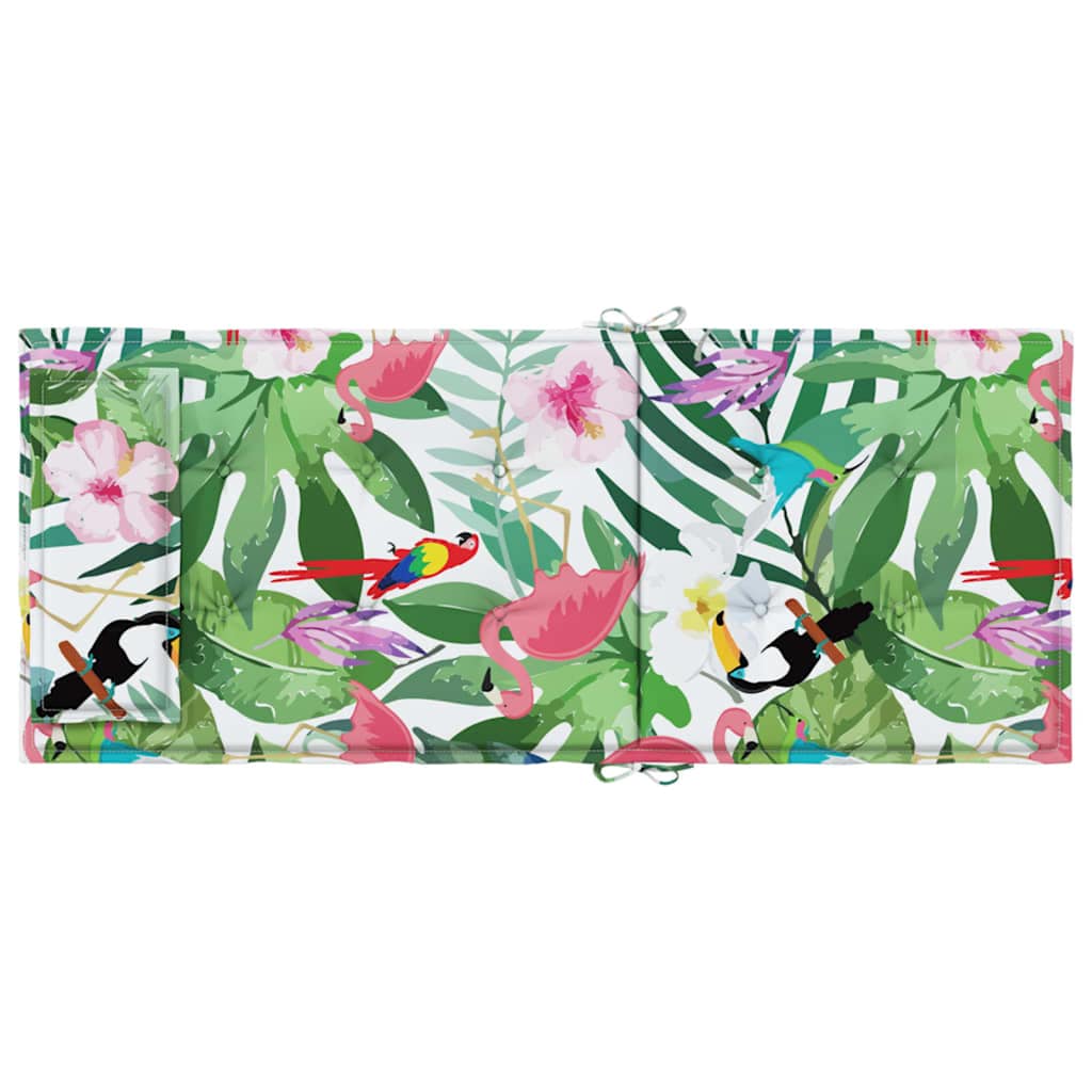 Cuscini per sedia con schienale alto, set da 4, tessuto Oxford multicolore