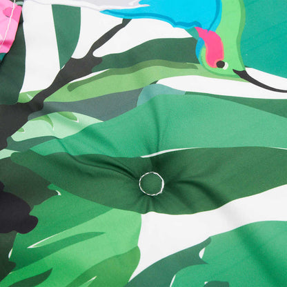 Cuscini per sedia con schienale alto, set da 4, tessuto Oxford multicolore