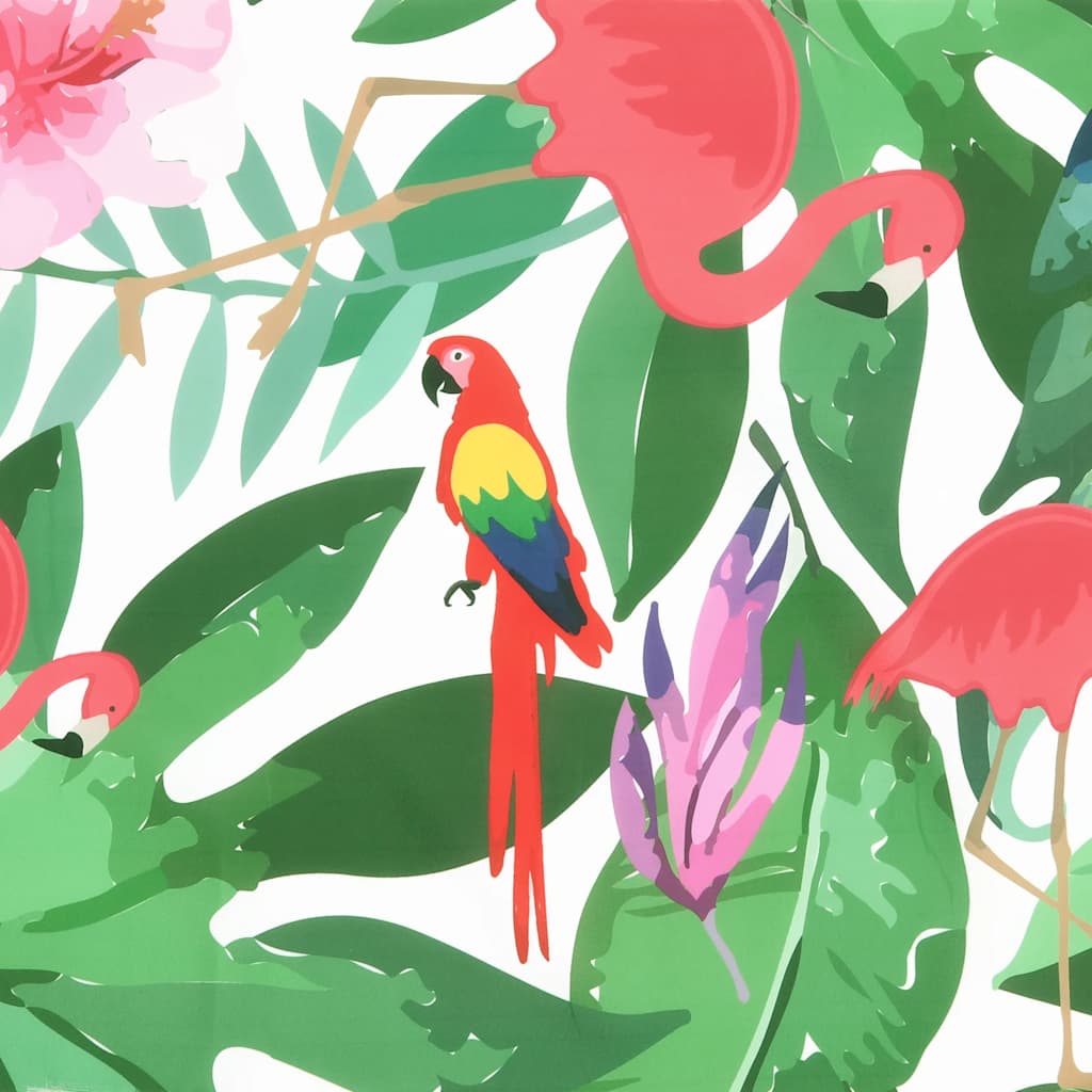 Cuscini per sedia con schienale alto, set da 4, tessuto Oxford multicolore