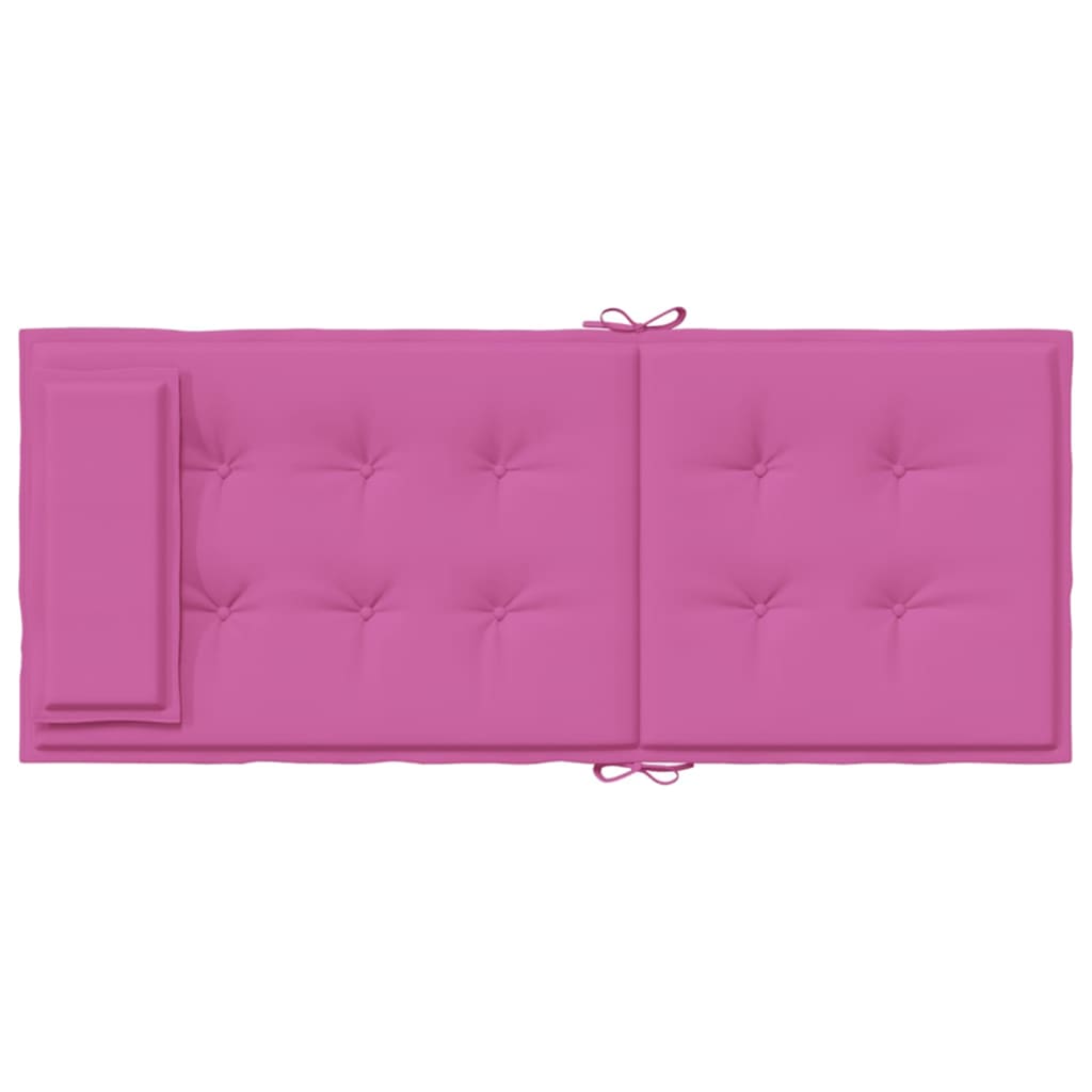 Cuscini per sedia con schienale alto, set da 6, tessuto Oxford rosa