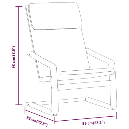 Relaxsessel mit Hocker Schwarz Stoff