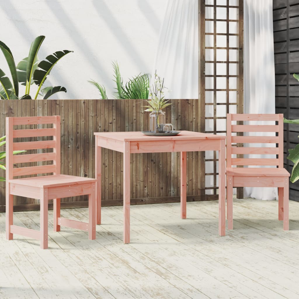 3-tlg. Garten-Bistro-Set Massivholz Douglasie