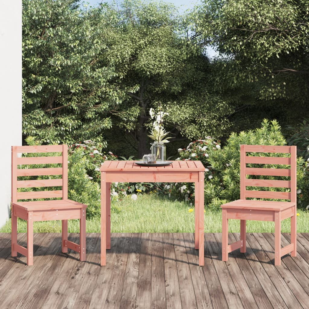 3-tlg. Garten-Bistro-Set Massivholz Douglasie