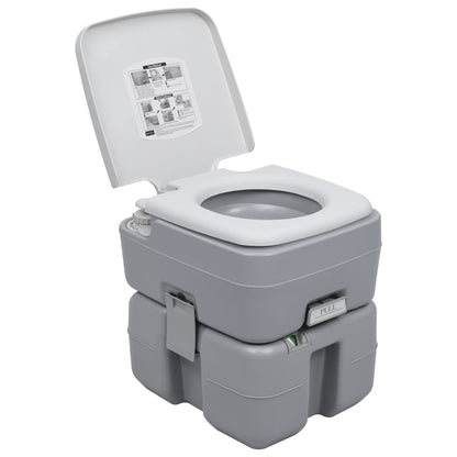 Tragbare Campingtoilette mit Waschbecken