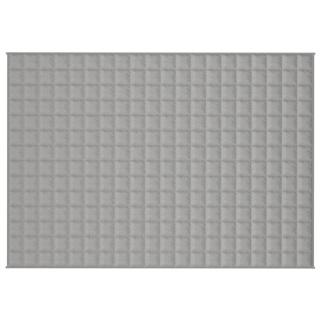 Gewichtsdecke Grau 140x200 cm 6 kg Stoff