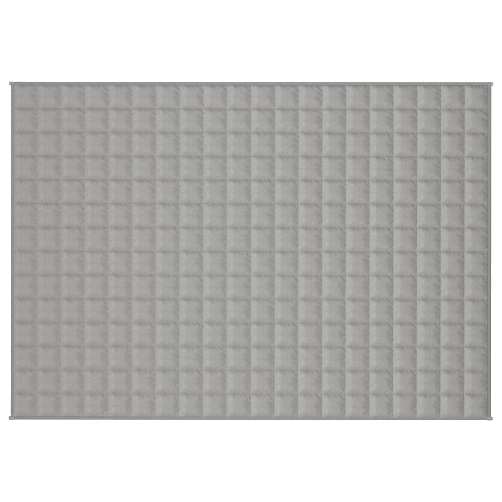 Gewichtsdecke Grau 140x200 cm 10 kg Stoff