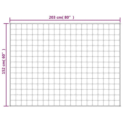 Gewichtsdecke Grau 152x203 cm 11 kg Stoff