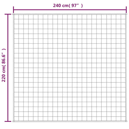 Gewichtsdecke Hellcreme 220x240 cm 11 kg Stoff