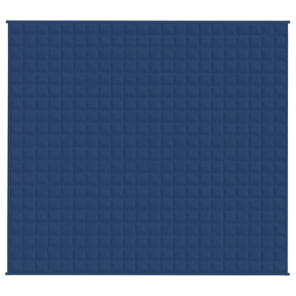 Gewichtsdecke Blau 200x220 cm 13 kg Stoff