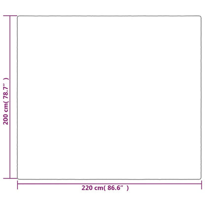 Gewichtsdecke mit Bezug Grau 200x220 cm 9 kg Stoff