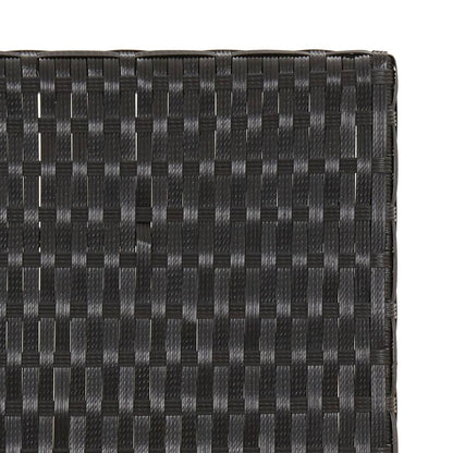 Klapptisch Schwarz 45x35x32 cm Poly Rattan