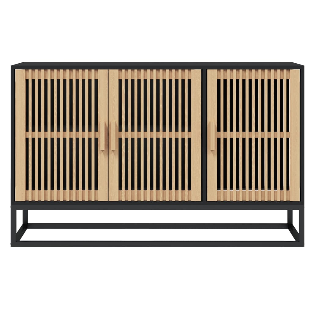 Sideboard Schwarz 105x30x65 cm Holzwerkstoff