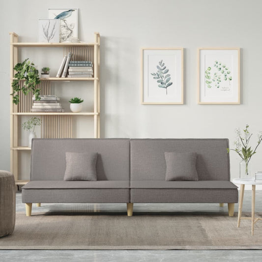 Schlafsofa Taupe Stoff