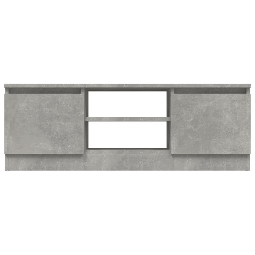 TV-Schrank mit Tür Betongrau 102x30x36 cm