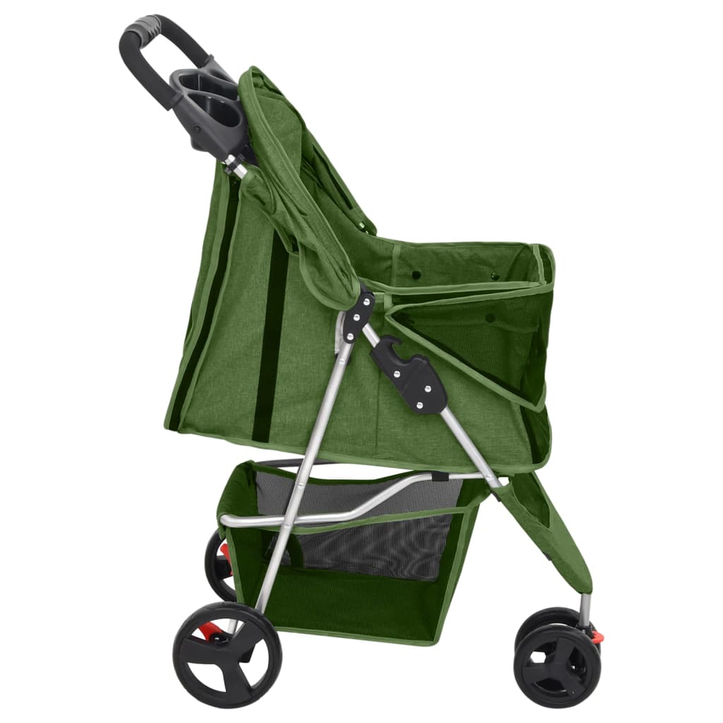 Hundewagen Faltbar Grün 80x46x98 cm Oxford-Gewebe