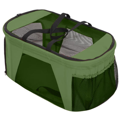 Hundewagen für 2 Hunde Faltbar Grün 83x48x97 cm Oxford-Gewebe