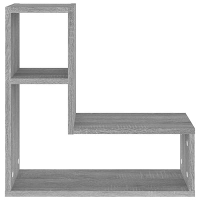 Wandregale 2 Stk. Grau Sonoma 50x15x50 cm Holzwerkstoff