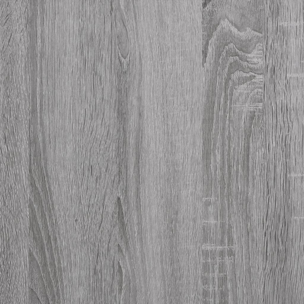 Wandregale 2 Stk. Grau Sonoma 50x15x50 cm Holzwerkstoff