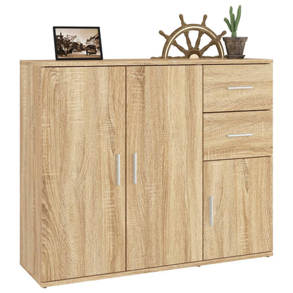 Sideboard Sonoma-Eiche 91x29,5x75 cm Holzwerkstoff