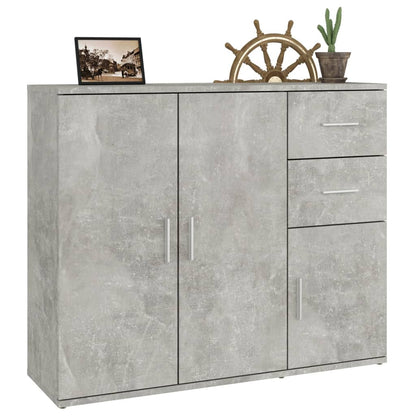 Sideboard Betongrau 91x29,5x75cm Holzwerkstoff