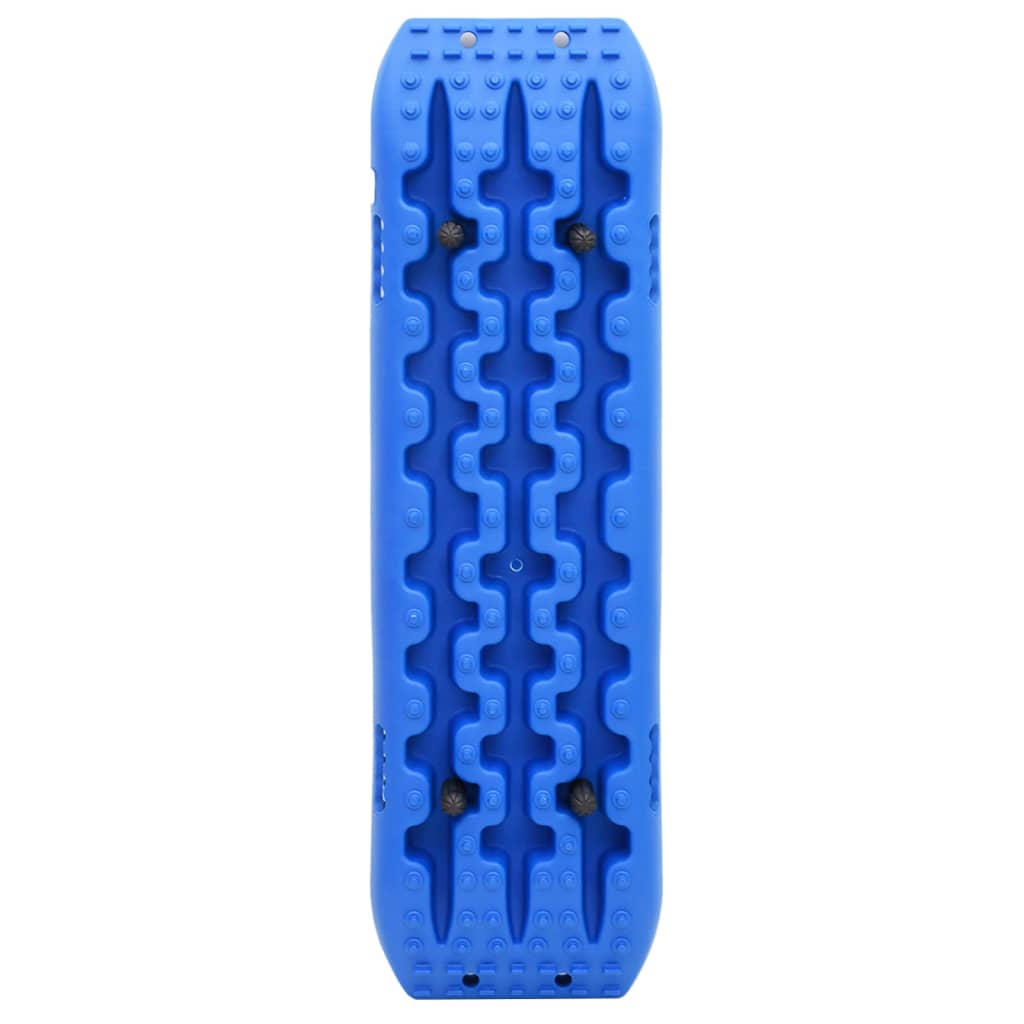 Traktionsmatten 2 Stk. Blau 106x30,5x7 cm Nylon