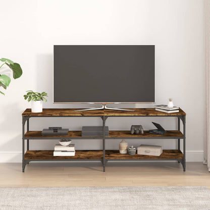 TV-Schrank Räuchereiche 140x30x50 cm Holzwerkstoff