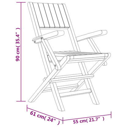 7-tlg. Garten-Essgruppe Massivholz Teak