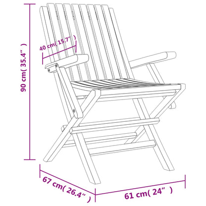 5-tlg. Garten-Essgruppe Massivholz Teak