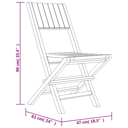 5-tlg. Garten-Essgruppe Massivholz Teak