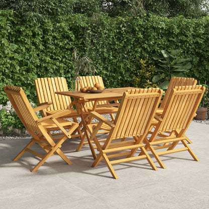 Gartenstühle 6 Stk. Klappbar 61x67x90 cm Massivholz Teak